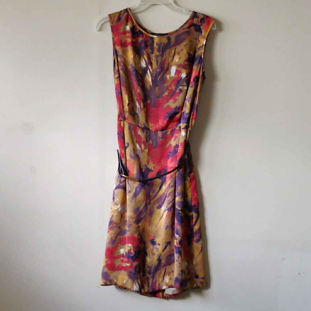 Anne Klein sleeveless dress with belt